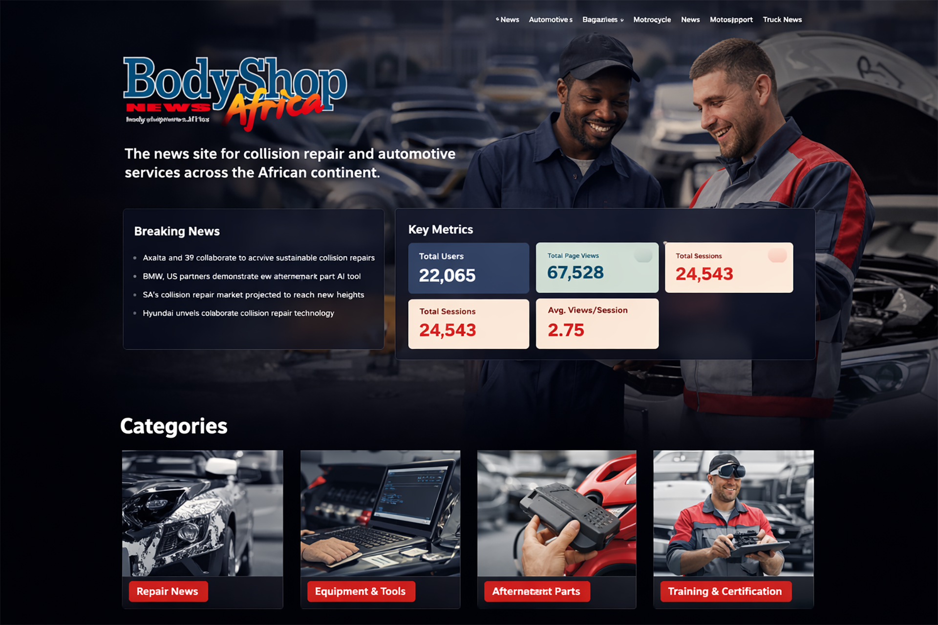 Bodyshop news advertising